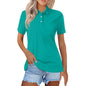 Women's Casual Button Short-Sleeved Breathable Tops