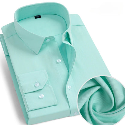 Mens Long-sleeved Non-ironing Anti-wrinkle Shirts