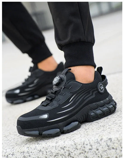 Safety Shoes Men Anti-smash Anti-puncture Work Shoes