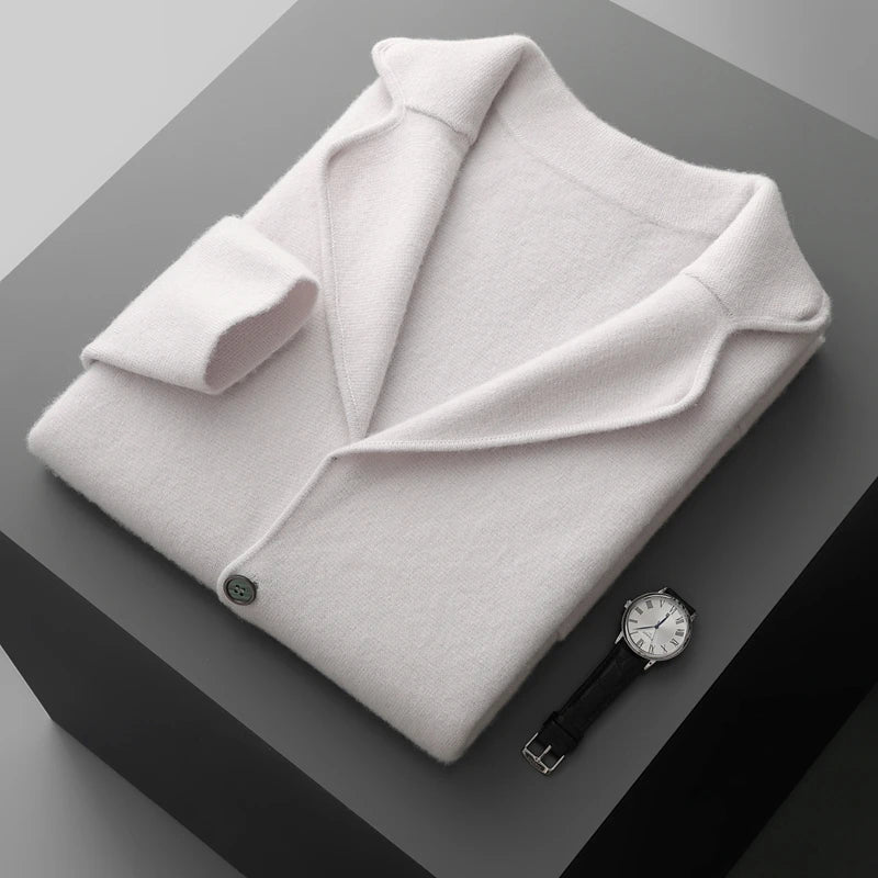 Men's Cashmere Knitted Cardigan Casual Jacket Top