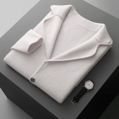 Men's Cashmere Knitted Cardigan Casual Jacket Top
