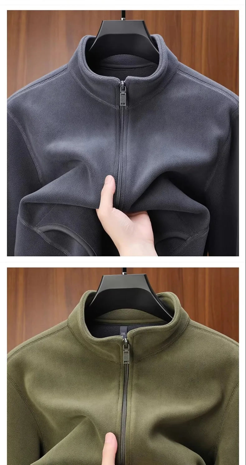 Zipper Hoodie Sweatshirt Fleece Lined Cardigan Jacket