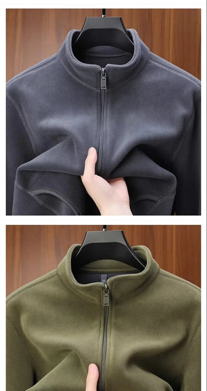 Zipper Hoodie Sweatshirt Fleece Lined Cardigan Jacket