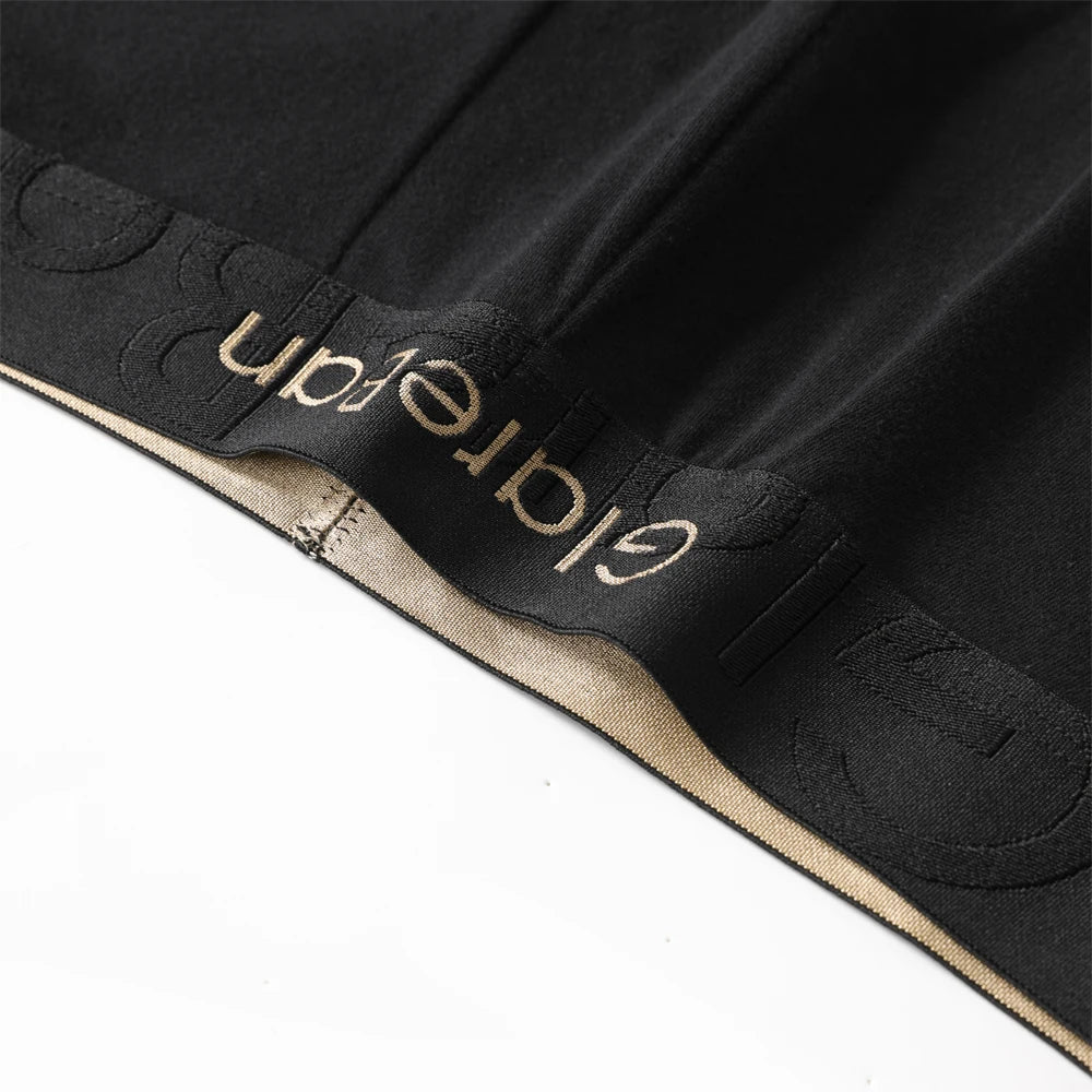 5piece Black Luxury Brand Cotton Boxer Men Underwear