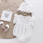 Infant Baby Girls Embroider Sleeveless Rompers