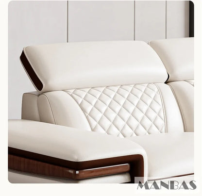 Genuine Leather Sofa Set for Living Room