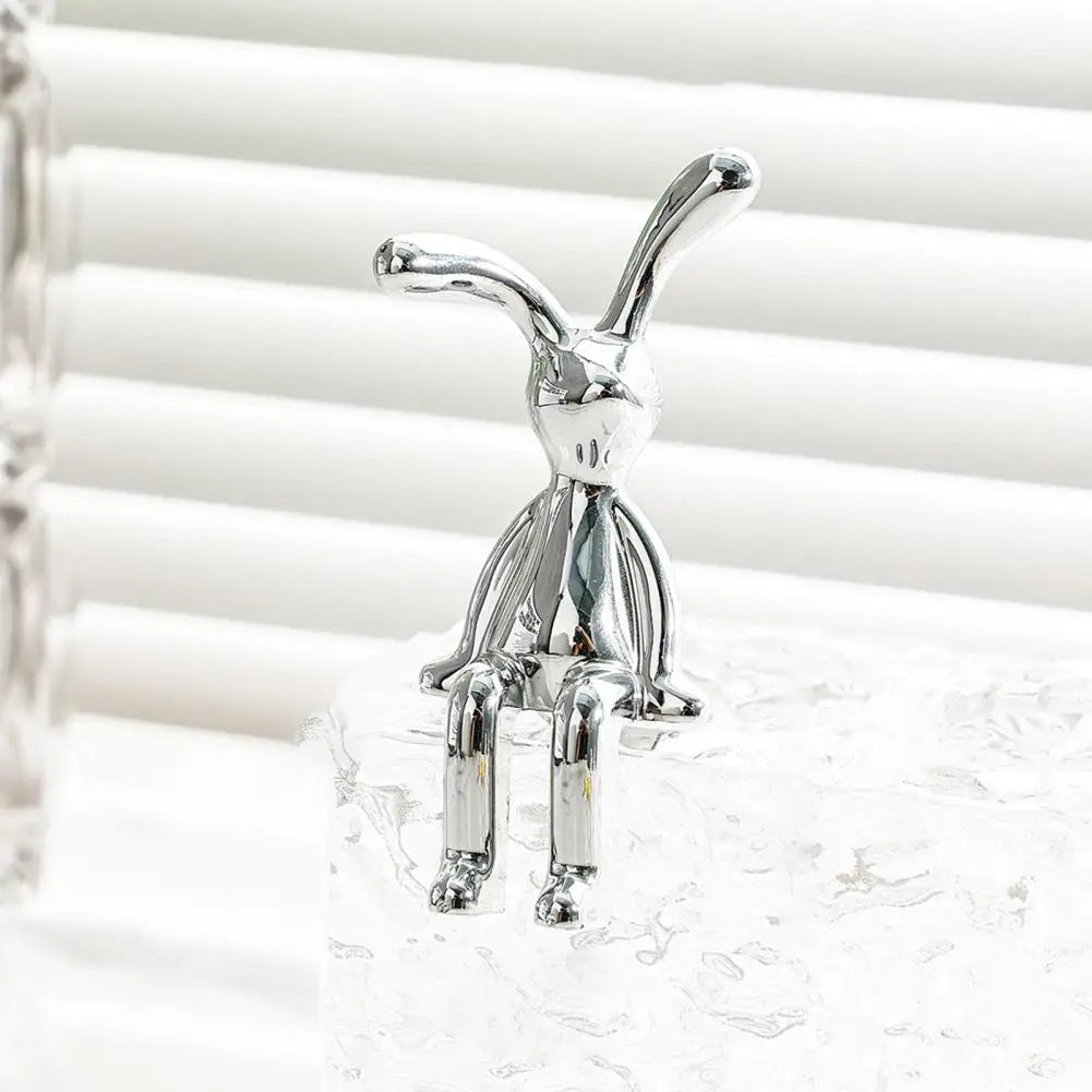 Adorable Long Ear Bunny Figurines Models