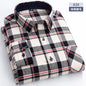 Flannel Plaid Long Sleeve Turn-down Shirts