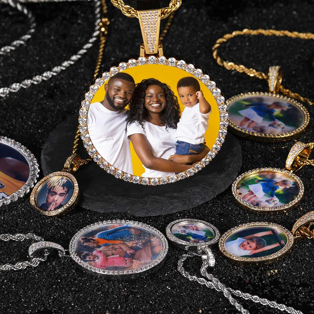 Hip Hop Jewelry Bling CZ Picture Necklace