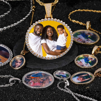 Hip Hop Jewelry Bling CZ Picture Necklace
