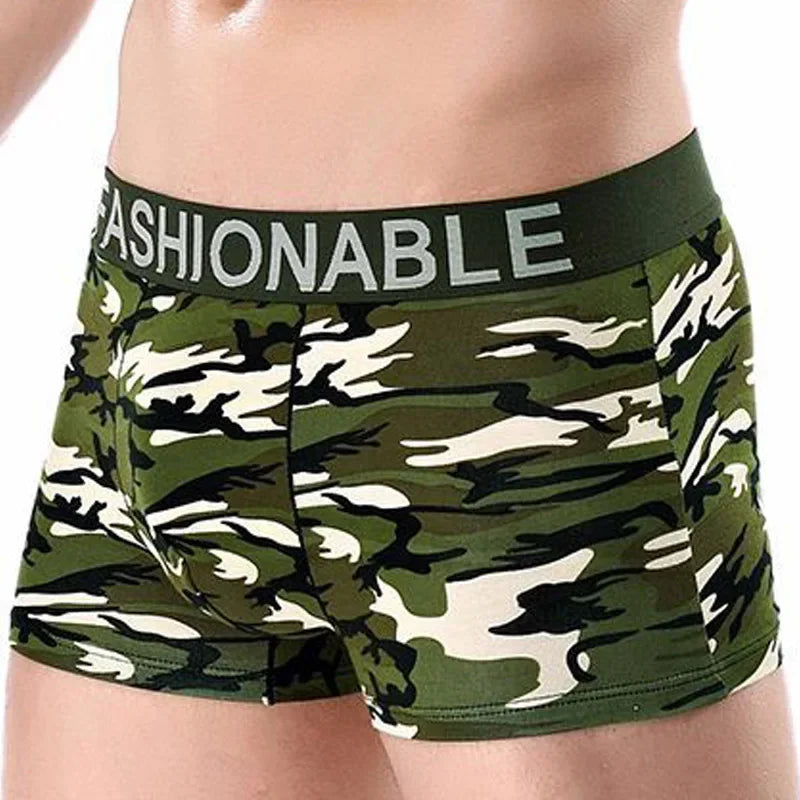 Men Camoflage Cotton Boxer Shorts Underwear