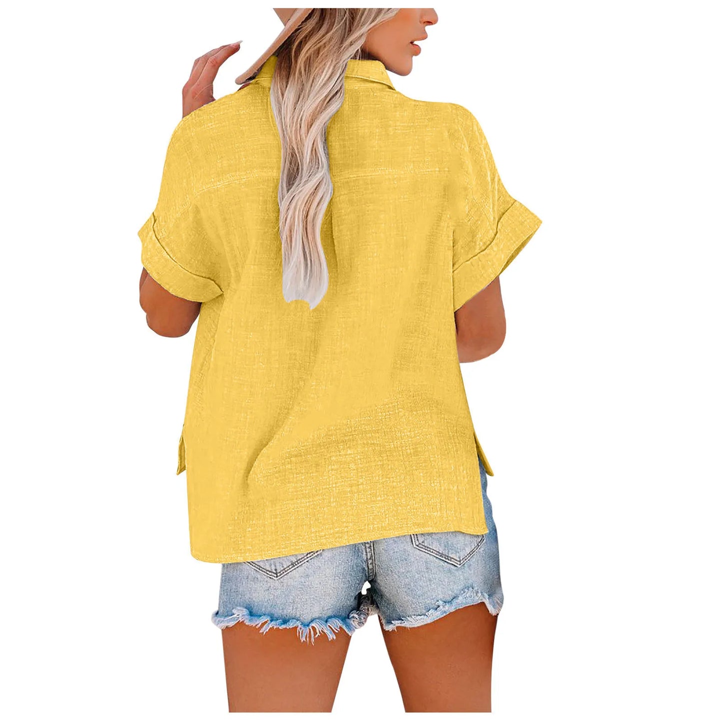 Woman Loose Casual Camisas Mujer Blouse