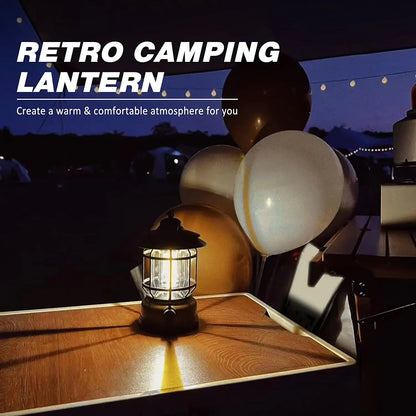 Rechargeable Lantern Stepless Dimming Portable Waterproof