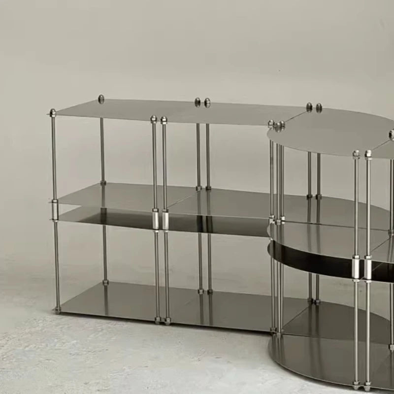 Stainless Steel Coffee Tables Decor Display Stand