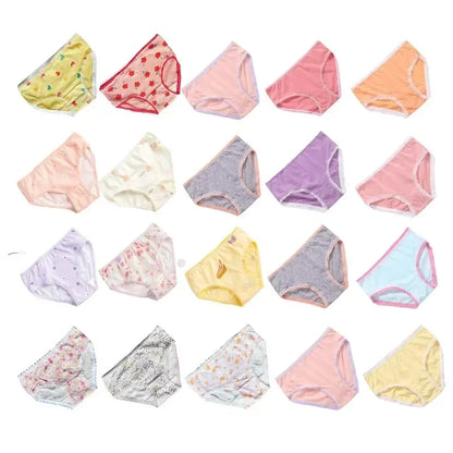 24pcs Cotton Girls Briefs Panties