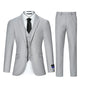 3pcs Men's Classic Solid Color Suit Regular Fit