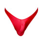 Young Men Low Rise V-shaped Thongs Satin