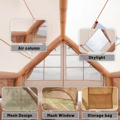 Quick Setup Inflatable Camping Tent, Waterproof