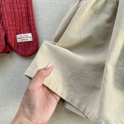 Bat Sleeve Baby Girl's Corduroy Shirt