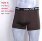 Mens Merino Wool Boxer Brief Breathable Fitness