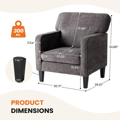 Modern Accent Chairs for Living Room Ergonomic