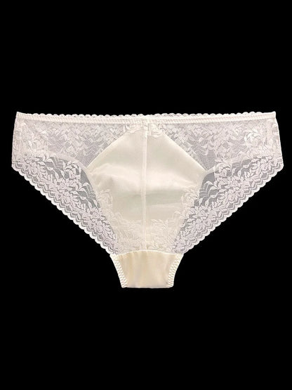 Sexy Men's Silk Comfortable Mid-Waist Ribbed Design
