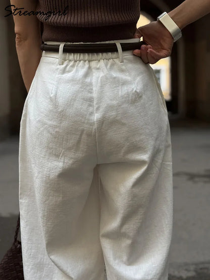 Women Wide Leg Formal Straight Leg Pants