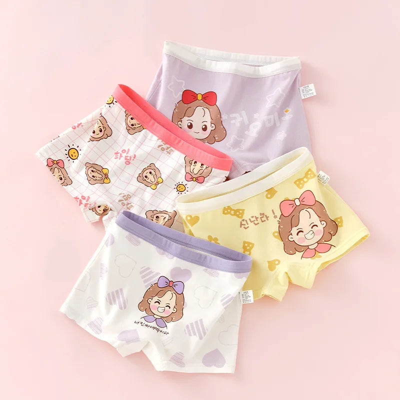 Girl Cotton Briefs Boxers Breathable Comfortable