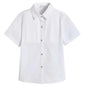 Boys Shirts White Long Sleeve Turn-down Collar