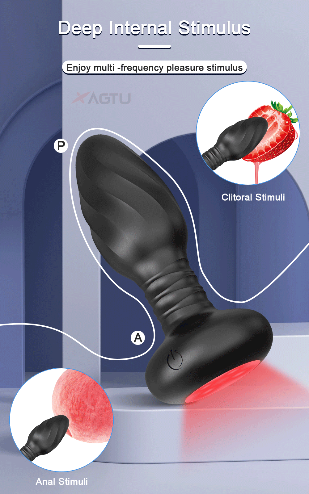 Toy Butt Plug Stimulator Masturbation Penetration Vibrating