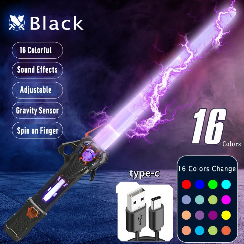 Lightsaber USB Rechargeable RGB Laser Sword
