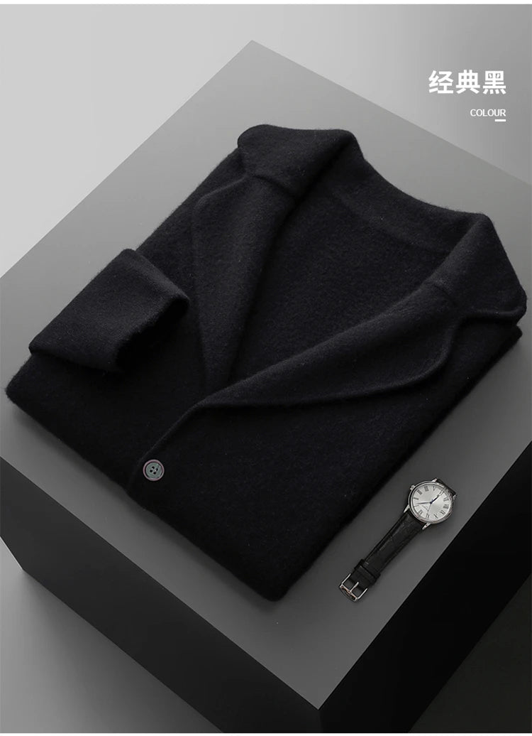 Men's Cashmere Knitted Cardigan Casual Jacket Top