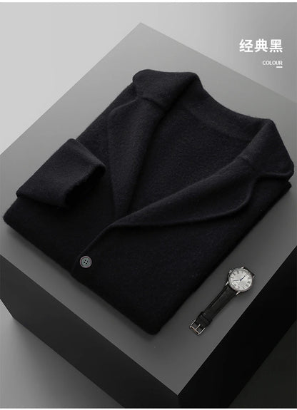 Men's Cashmere Knitted Cardigan Casual Jacket Top