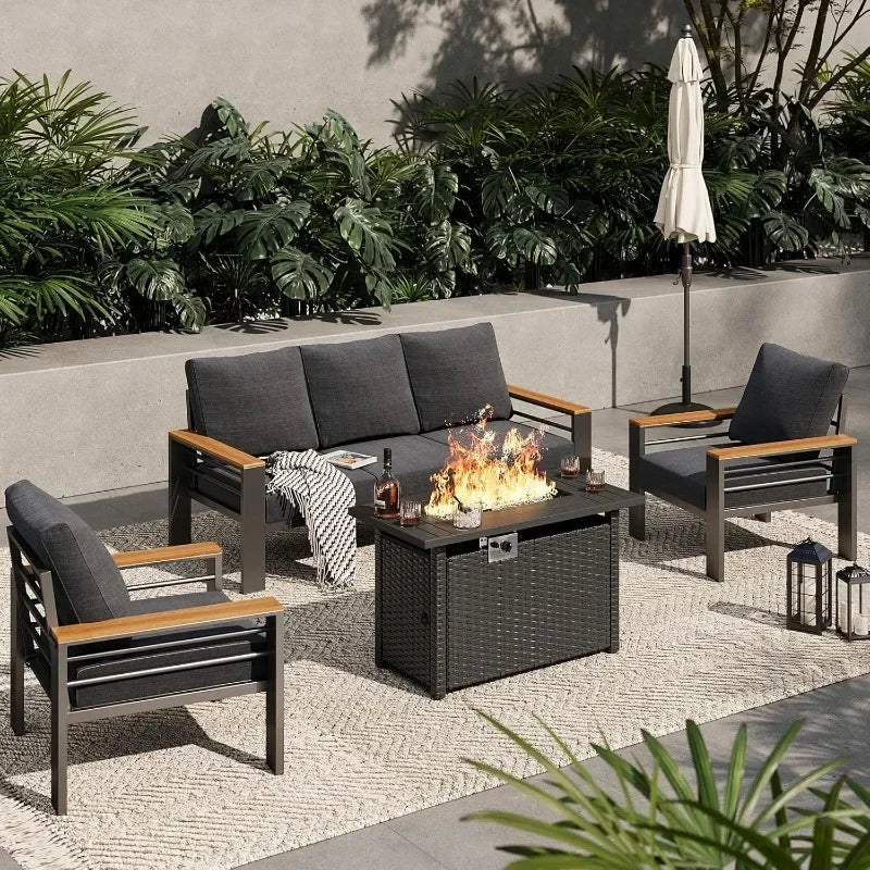 Outdoor Sectional with Coffee Table, Patio Sets