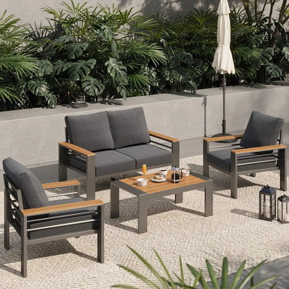 Outdoor Sectional with Coffee Table, Patio Sets