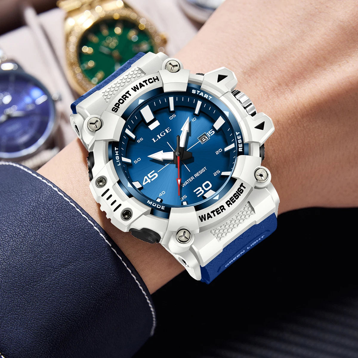 Male Fashion Sport Waterproof Quartz Wristwatches