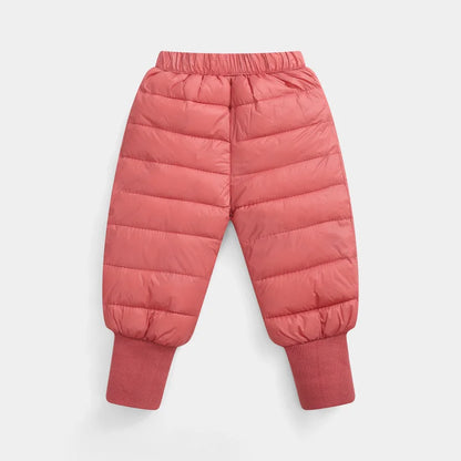 Down Pants Boys Girls Thick Warm Trousers
