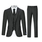 3pcs Men's Classic Solid Color Suit Regular Fit