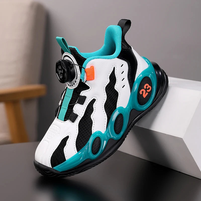 Fashion Basketball Shoes High-top PU Leather