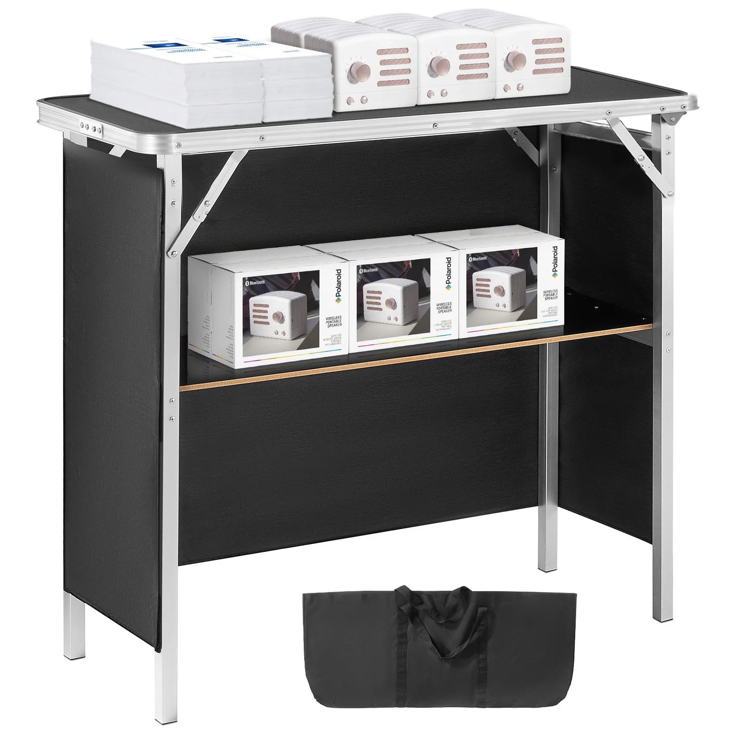 Folding Portable Bar Podium Table