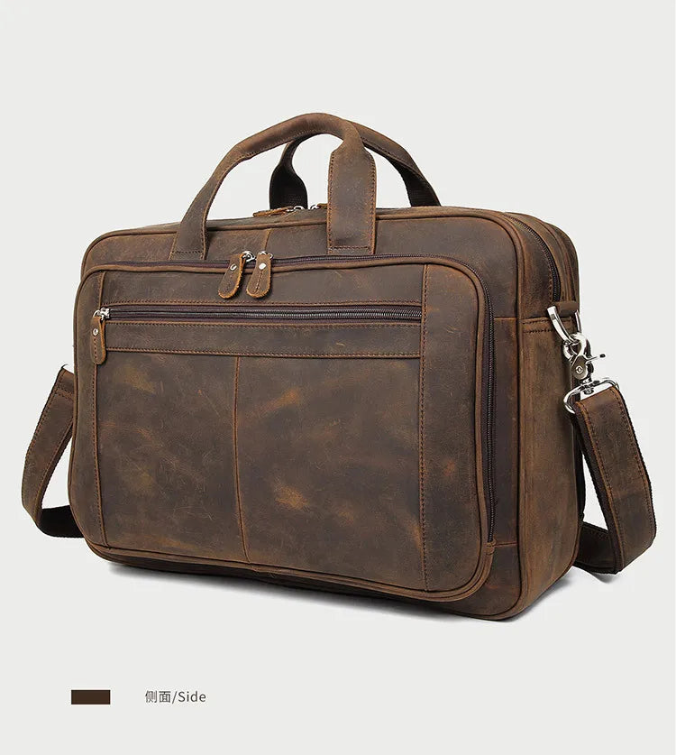 Genuine Leather Men Briefcase Business bag