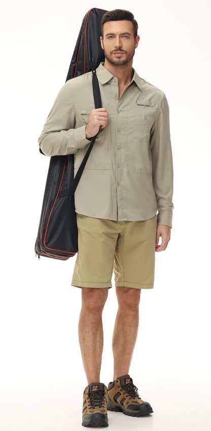 Men's UPF 50+ Casual Long Sleeve Fishing Shirts