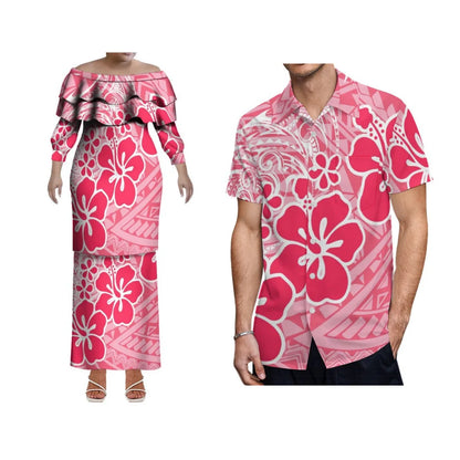 Women/Men Island Sunset Slim Customizable Samoa Hawaii Design