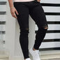 Men's Slim-Fit Ripped Jeans Comfortable & Versatile