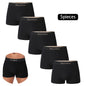 5piece Black Luxury Brand Cotton Boxer Men Underwear