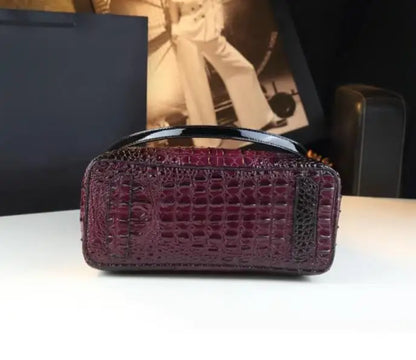 Genuine Leather Women Handbags Fashion Crocodile Print