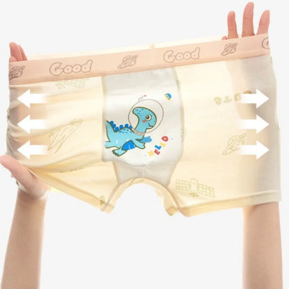 4PCS Mesh Breathable Boy Comfort Antibacterial Cartoon  Underwear