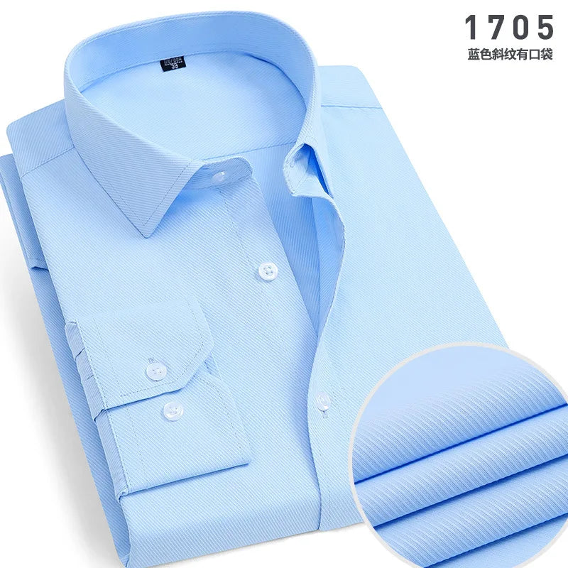 Mens Long-sleeved Non-ironing Anti-wrinkle Shirts