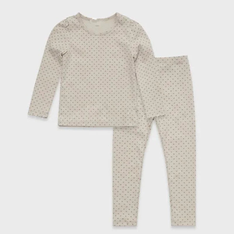 Long Sleeve Girls Top Pant Suit