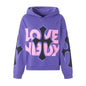 Women s Casual Fall Hood Sweatshirt Cross Letter